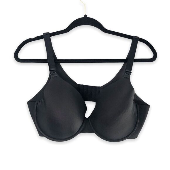 Motherhood Intimates Size 38D Full Coverage Underwire Black Nursing Bra‎ - Picture 1 of 11